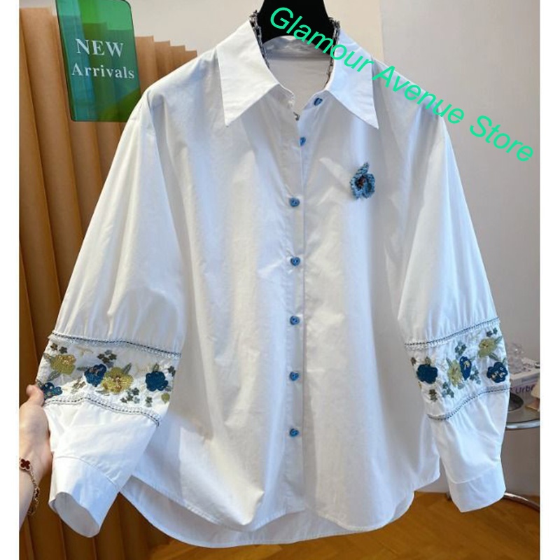 Camicia bianca ricamata di lus - Good Floral & Wedding Decor Supply Photos recensione e prezzo