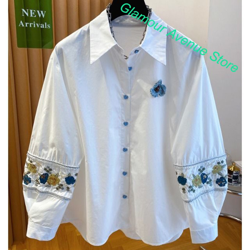 Camicia bianca ricamata di lus - Good Floral & Wedding Decor Supply Photos recensione e prezzo