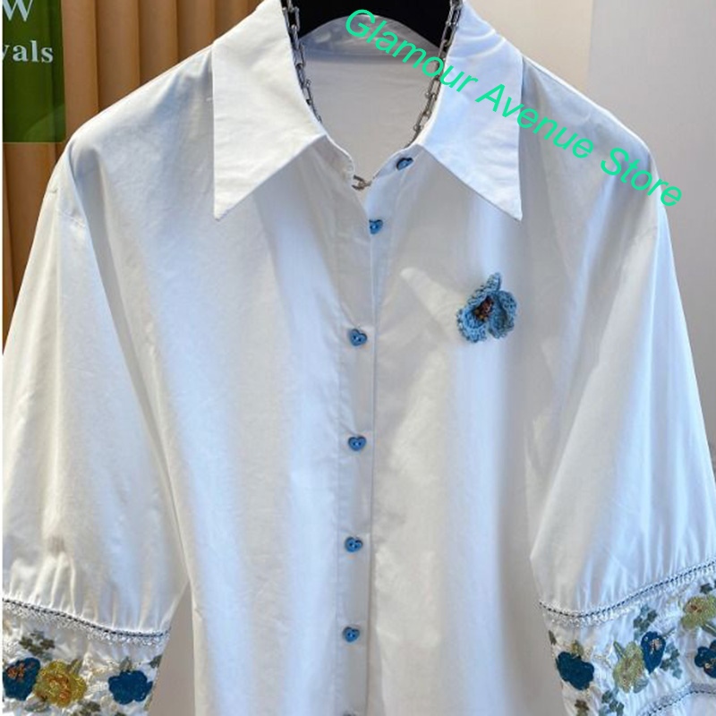 Camicia bianca ricamata di lus - Good Floral & Wedding Decor Supply Photos recensione e prezzo