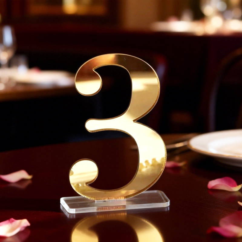 Numeri per Tavoli da Matrimoni - Table Number Gold recensione e prezzo